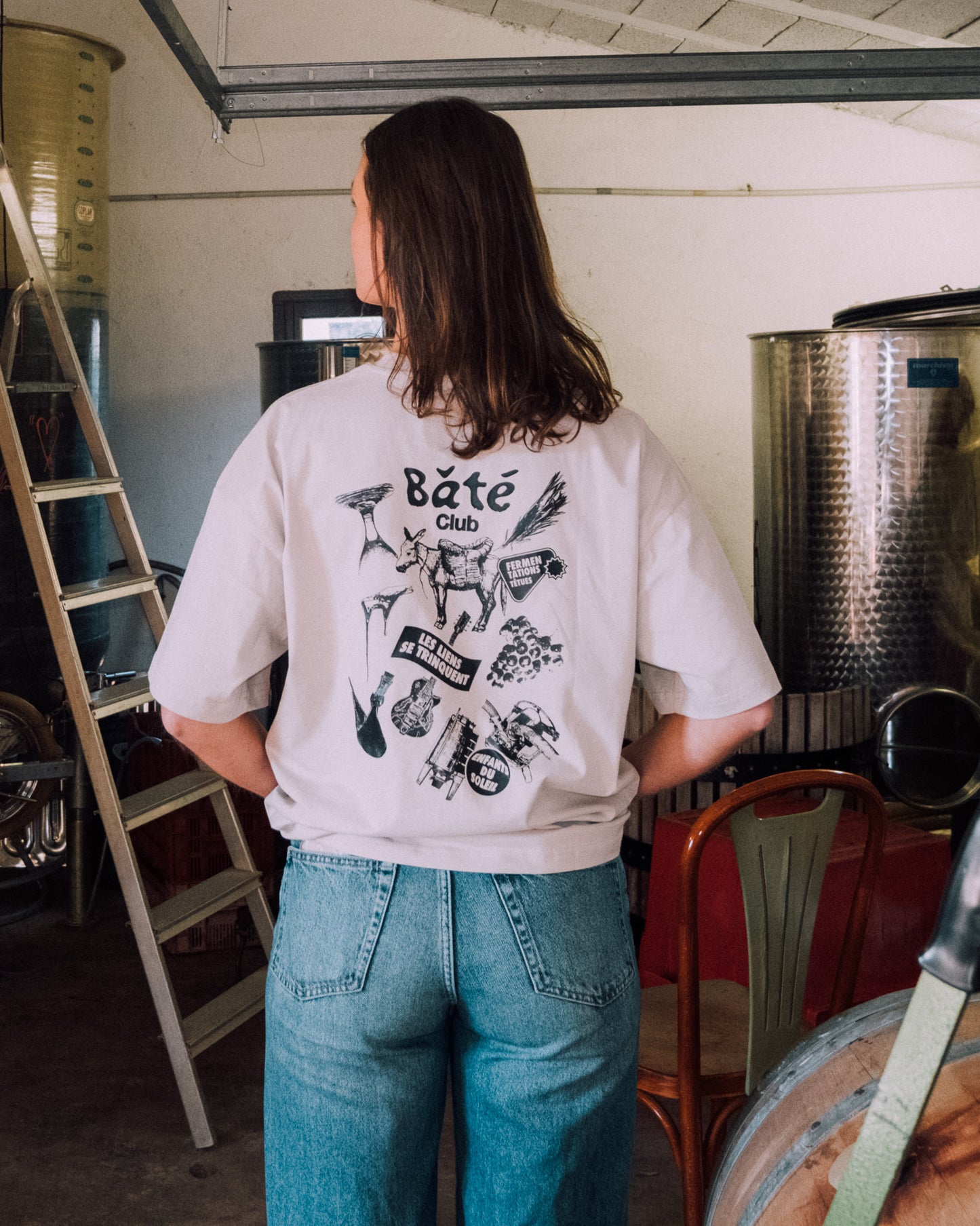 T-shirt Bâté Club oversize - Unisexe