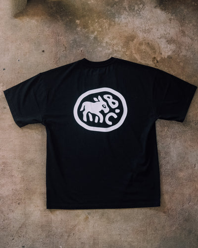 T-shirt Bâté oversize noir - Unisexe