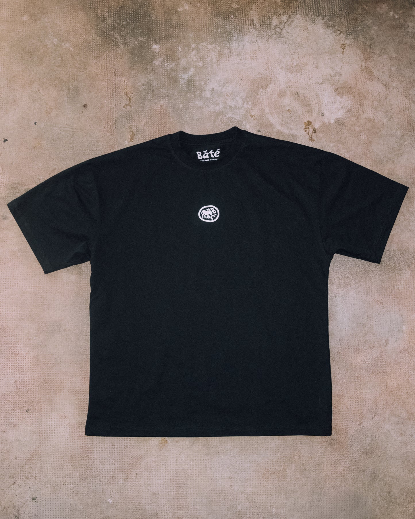 T-shirt Bâté Club oversize noir - Unisexe