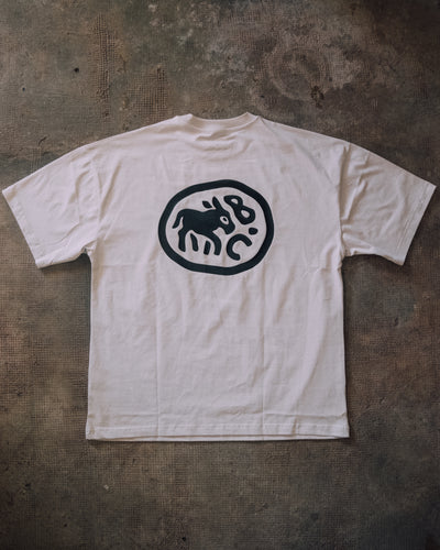 T-shirt Bâté oversize écru - Unisexe