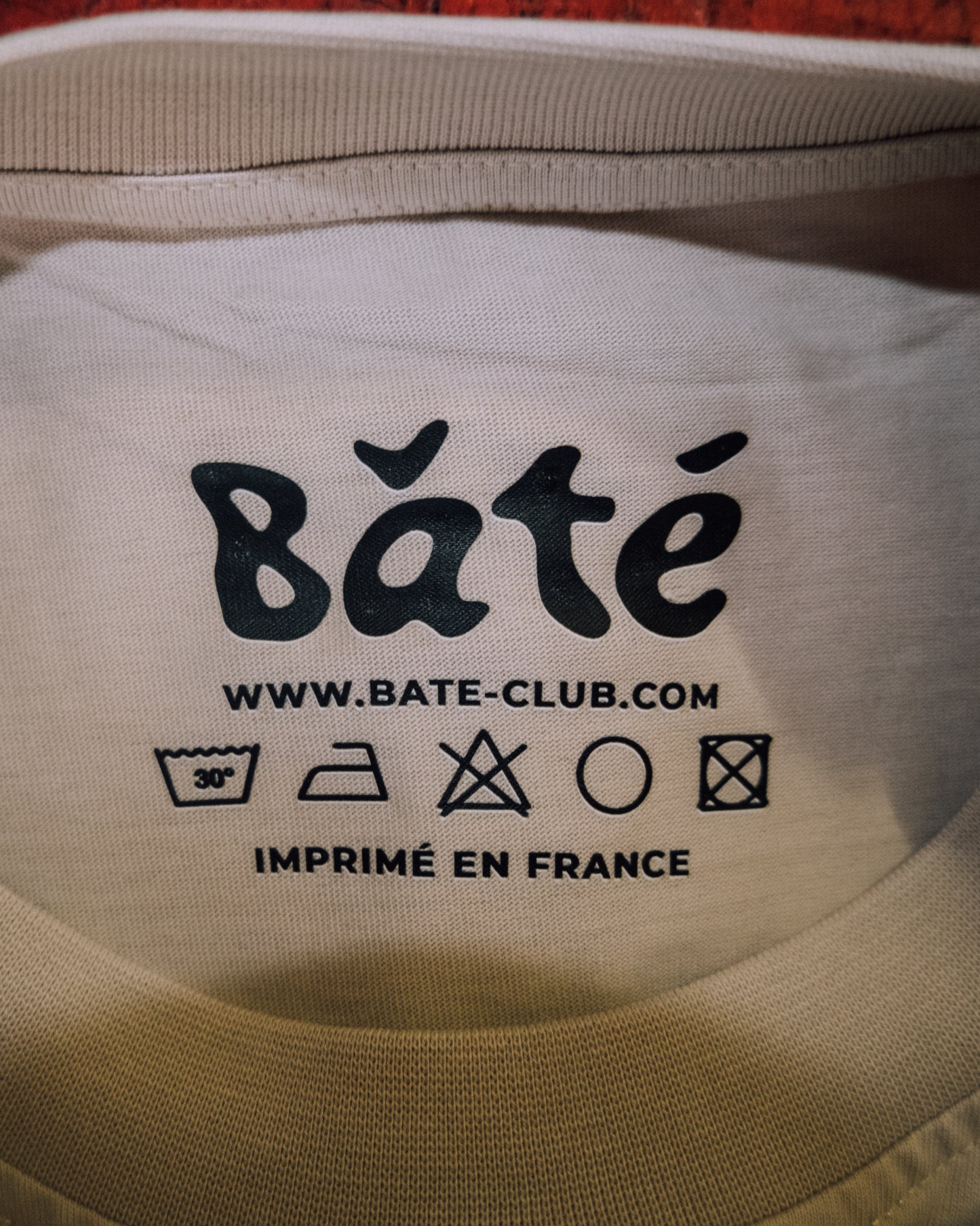 T-shirt Bâté oversize écru - Unisexe